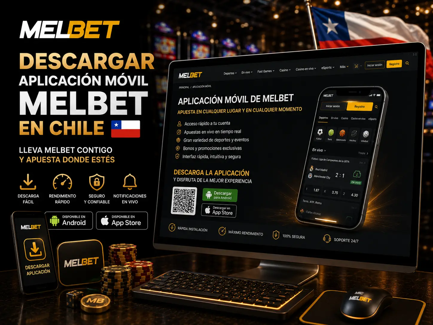 Descargar Aplicación Móvil Melbet en Chile