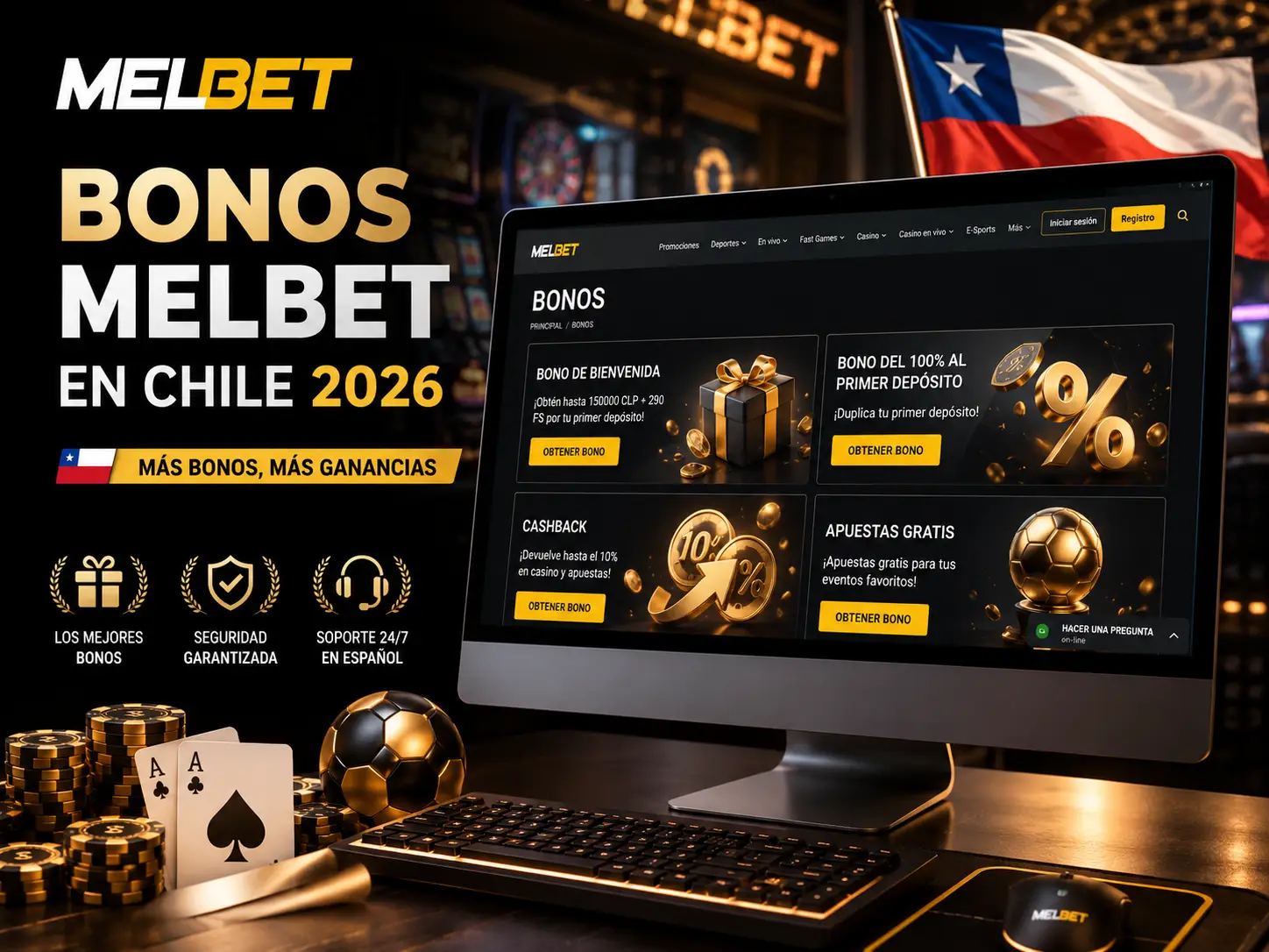 Bonos Melbet en Chile 2026
