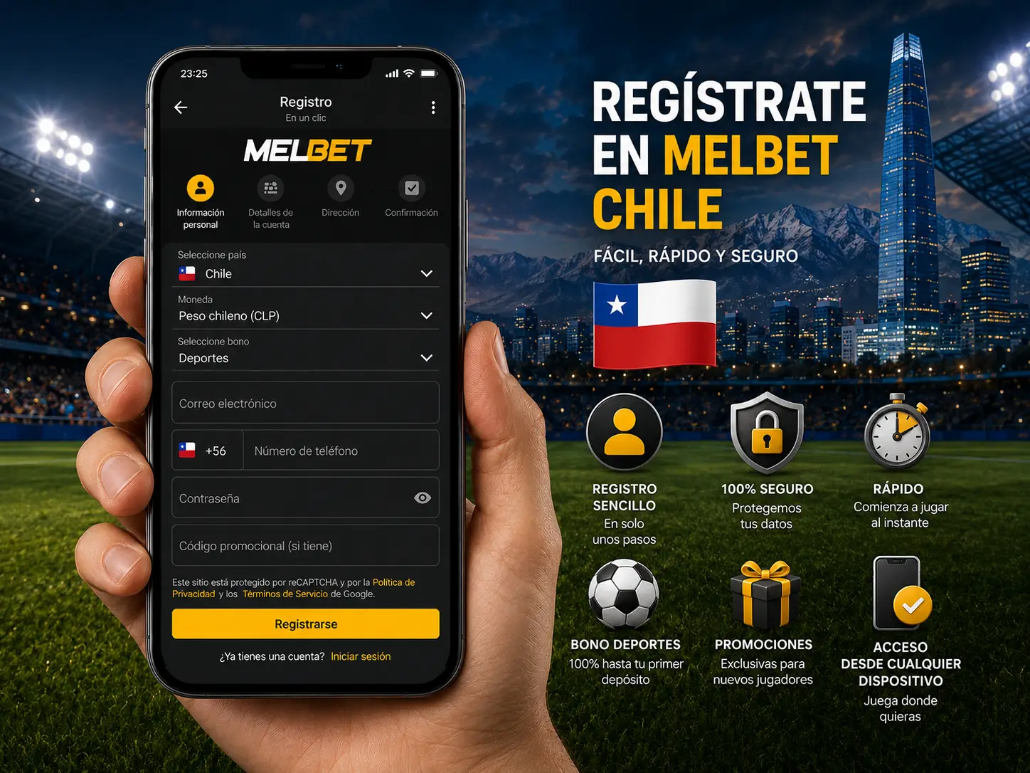 Melbet Registro en Chile