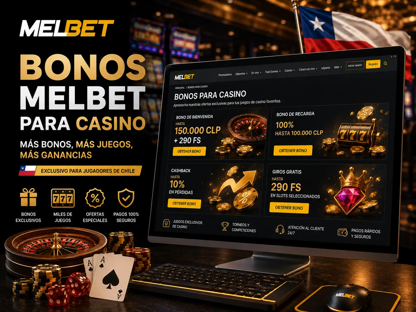 Bonos Melbet para Casino