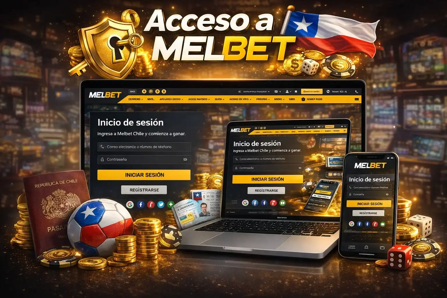 Inicio de sesión en Melbet y seguridad de la cuenta