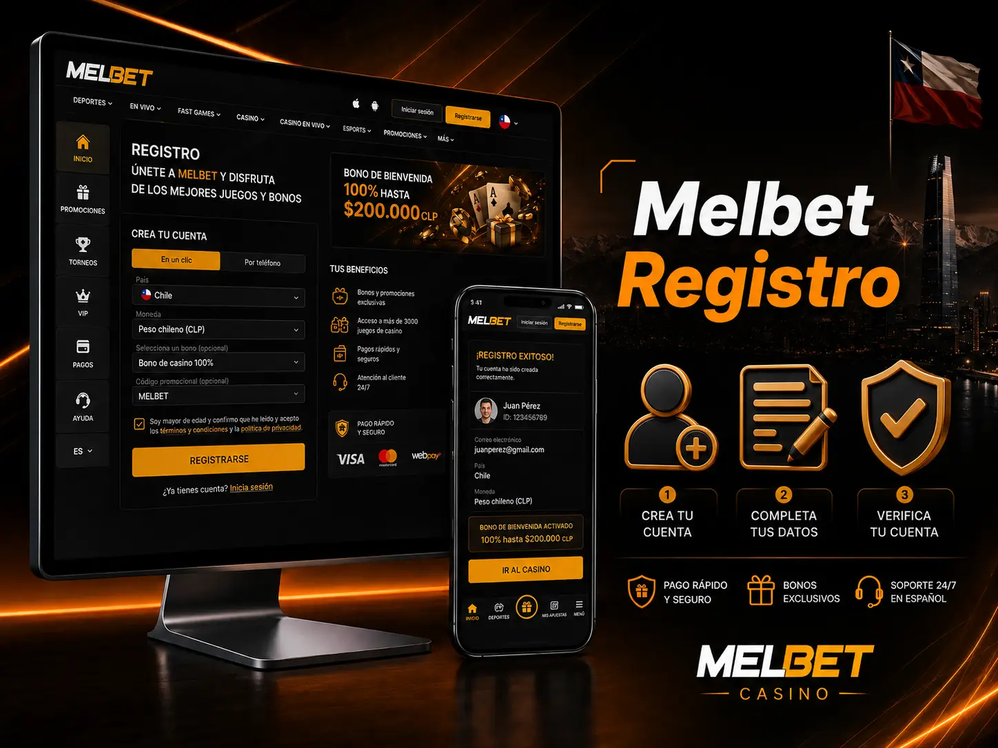 Melbet Registro En Chile Paso A Paso